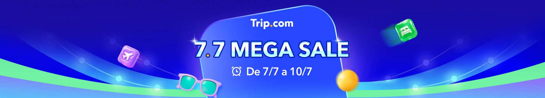 7.7 Mega Sale: Economize em Voos e Hotéis