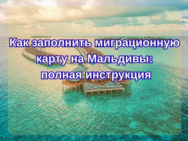 Как заполнить миграционную карту на Мальдивы 2026: полная инструкция| Trip.com