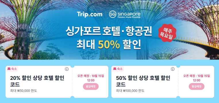 싱가포르 호텔 할인