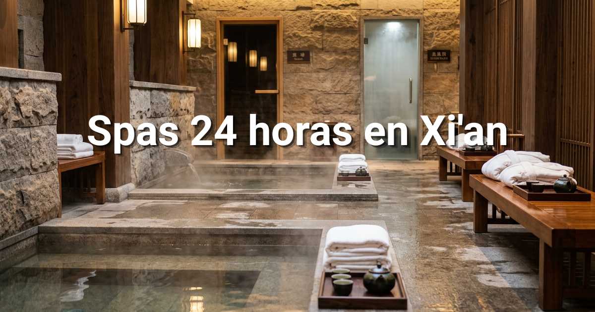 Spa 24 horas en Xi’an: precios, servicios y mejores opciones