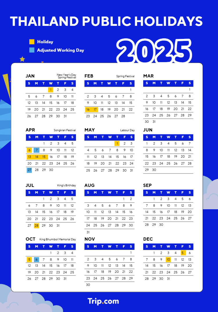 Thailand public holidays