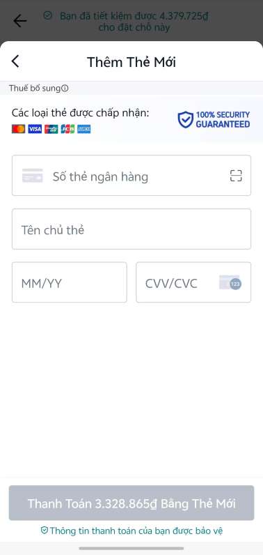 thanh toán trên trip.com