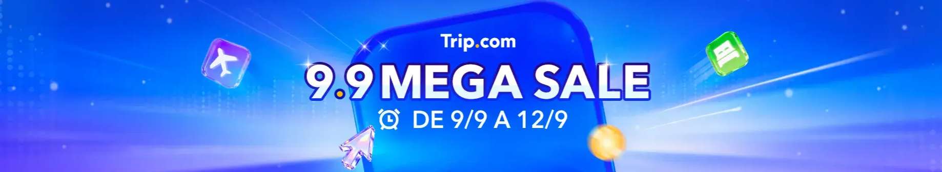 Preço Único | 9.9 MEGA SALE: Voos e Hotéis a partir de R$ 99!