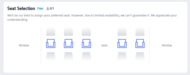 Step 6: Select Your Preferred Seat