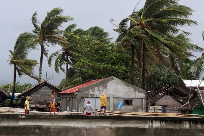 Typhoon in Manila