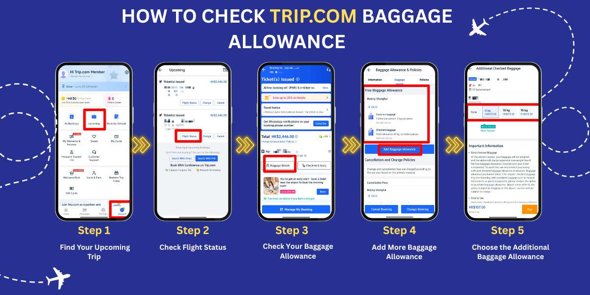 Hướng Dẫn Mua Thêm Hành Lý Ký Gửi Trên Trip.com