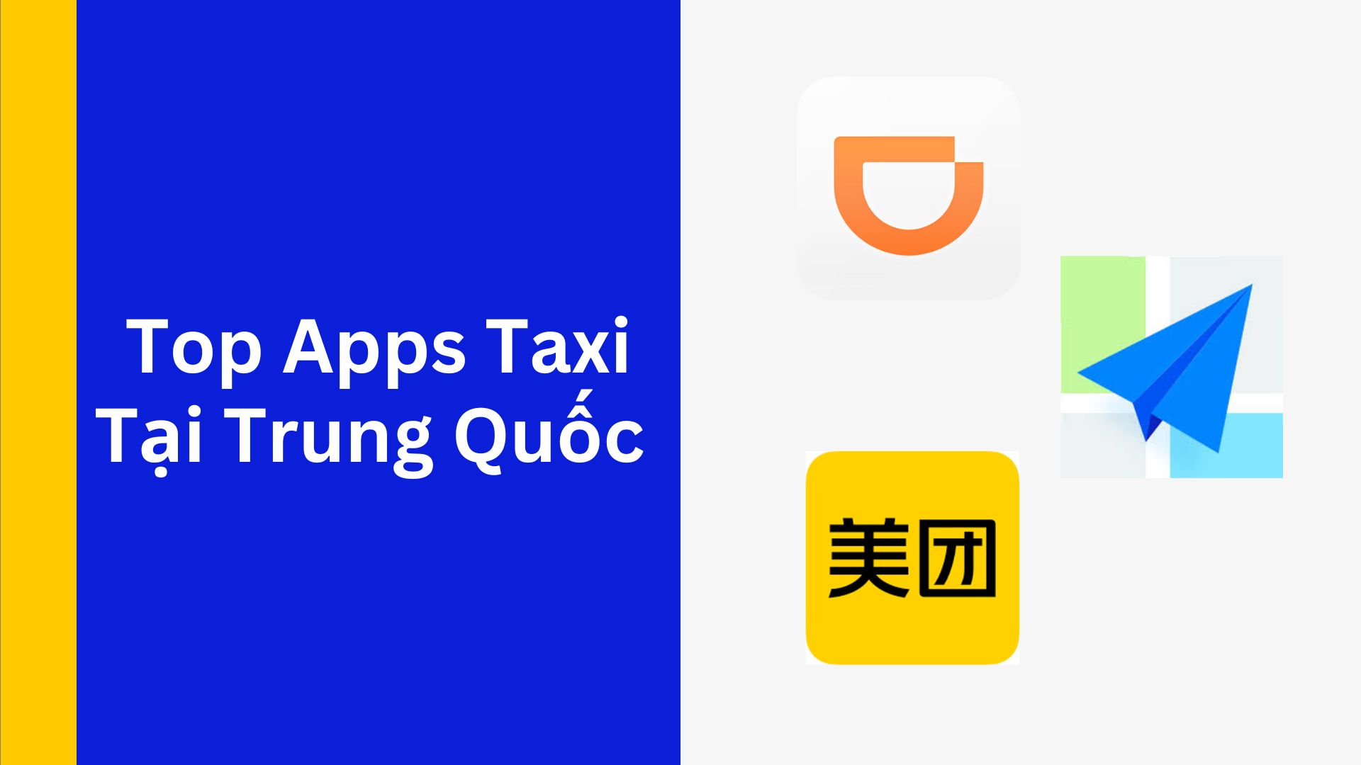 Bảng so sánh các ứng dụng gọi xe tại Trung Quốc