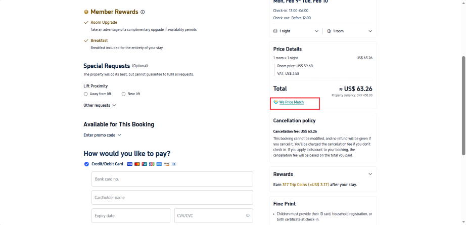 Does Trip.com Have Price Match?