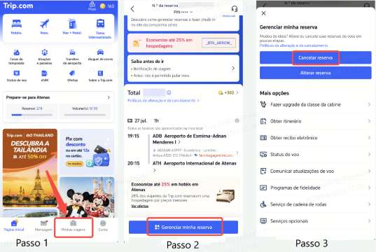 ✈️ Política de reembolso de voos e etapas de cancelamento da Trip.com