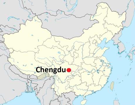 Chengdu location map