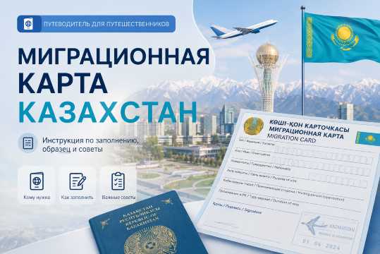 Миграционная карта в Казахстан в 2026: нужна ли она и что вместо | Trip.com