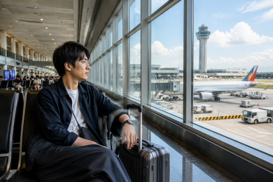 マニラ空港の日本人男性