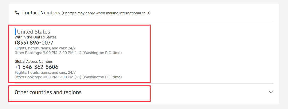 Retrieve local/international numbers​