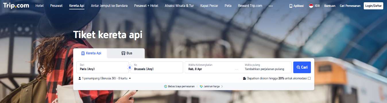 tiket kereta trip.com
