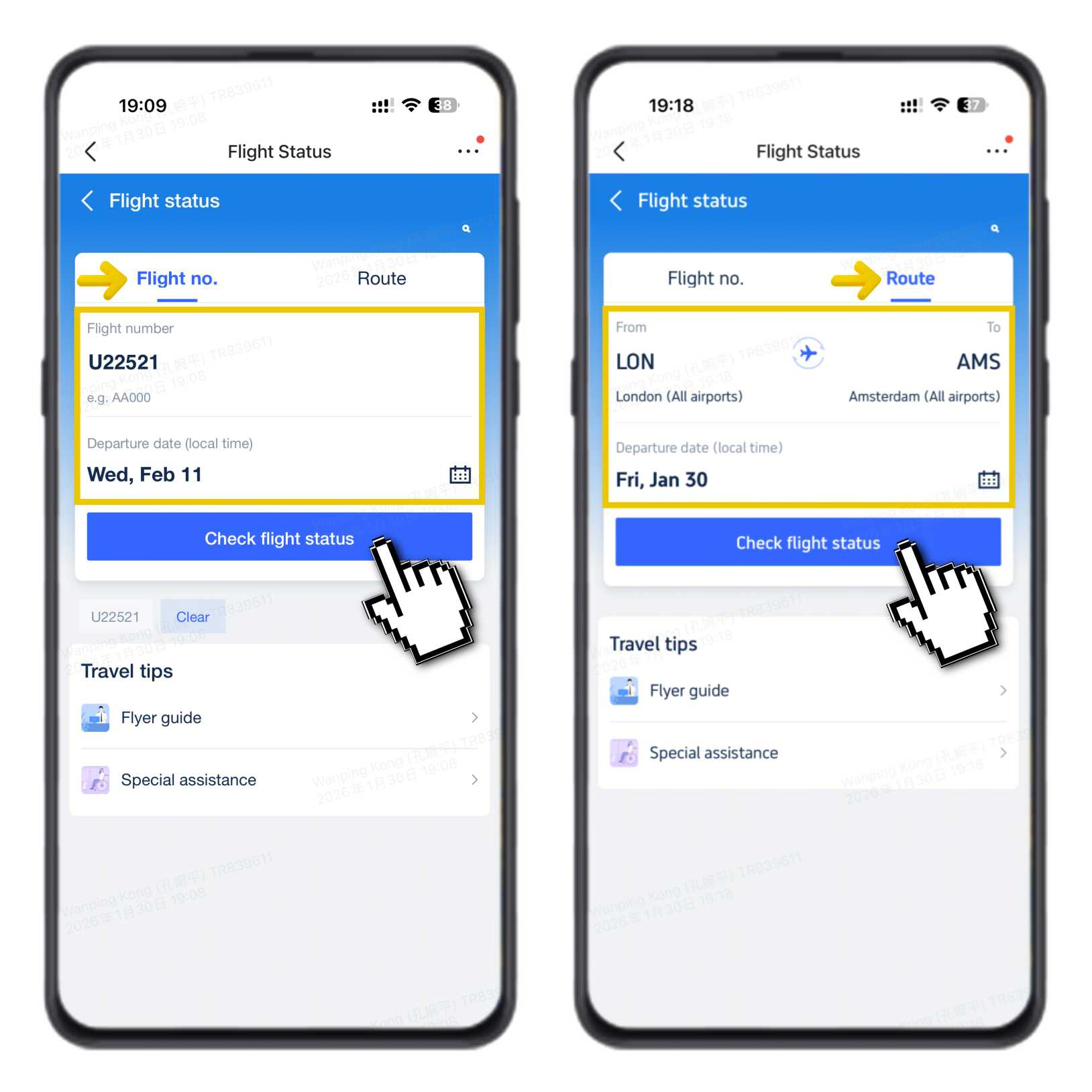 So prüfen Sie Ihren Flugstatus