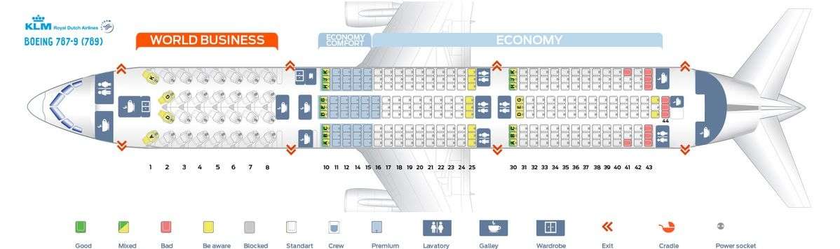 787-9 Seat Map
