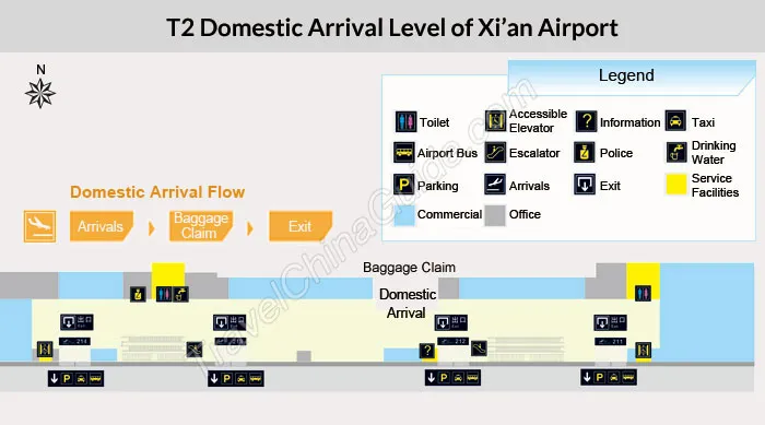 Xi'an Airport Map