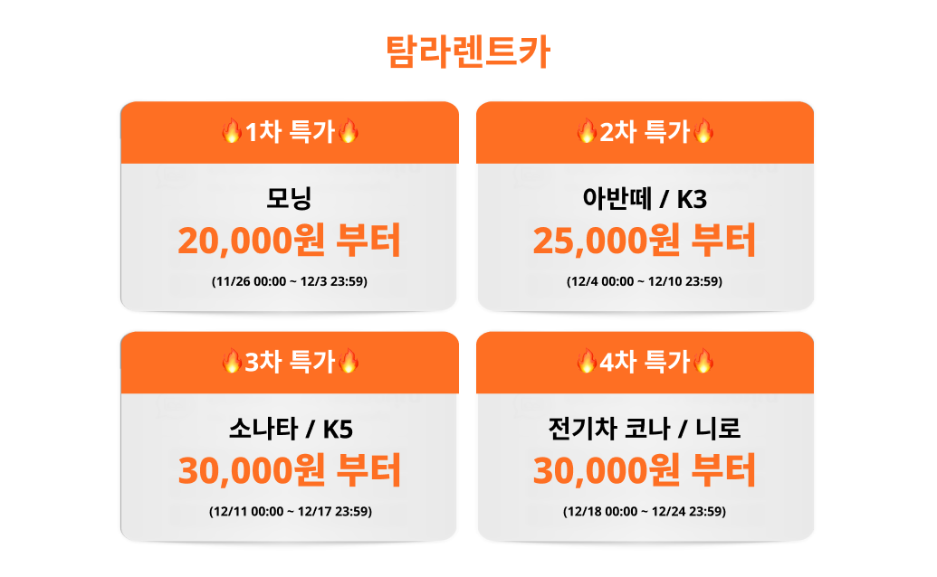 제주 렌트카 비용