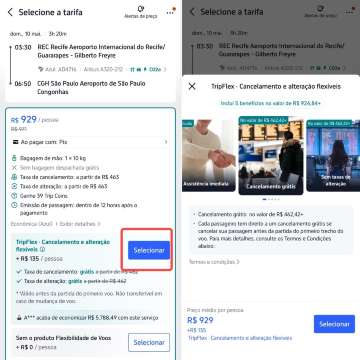 Como usar a flexibilidade de voos da Trip.com
