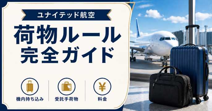 ユナイテッド航空の荷物ルール完全ガイド｜機内持ち込み・受託手荷物・料金まとめ
