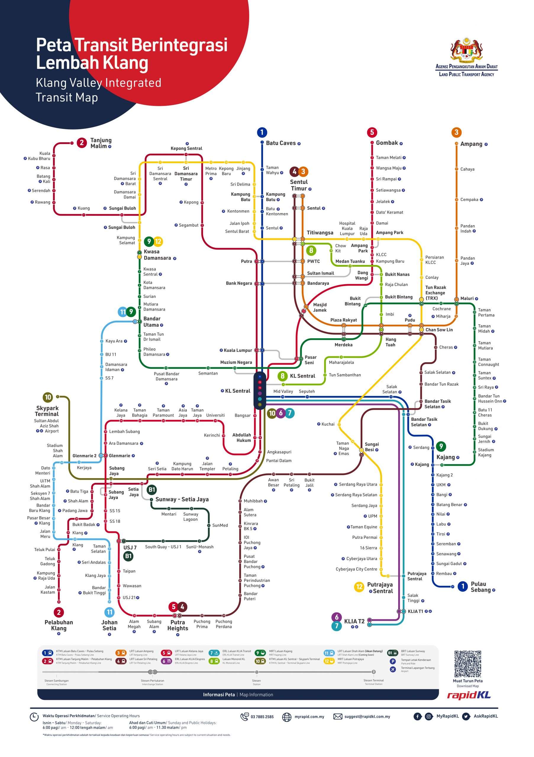 EXPLORE KLANG VALLEY RAIL TRANSIT MAP