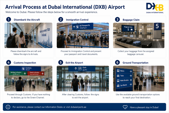 Arrival Process at Dubai International (DXB) Airport