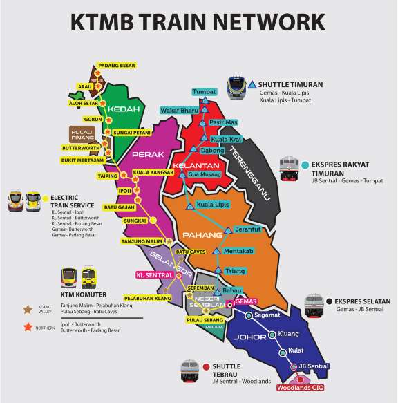 ETS Map Ipoh Transport