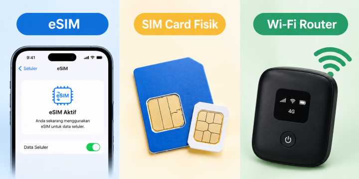 eSIM, SIM Card, atau Wi-Fi Router? Mana yang Lebih Baik di Guangzhou?