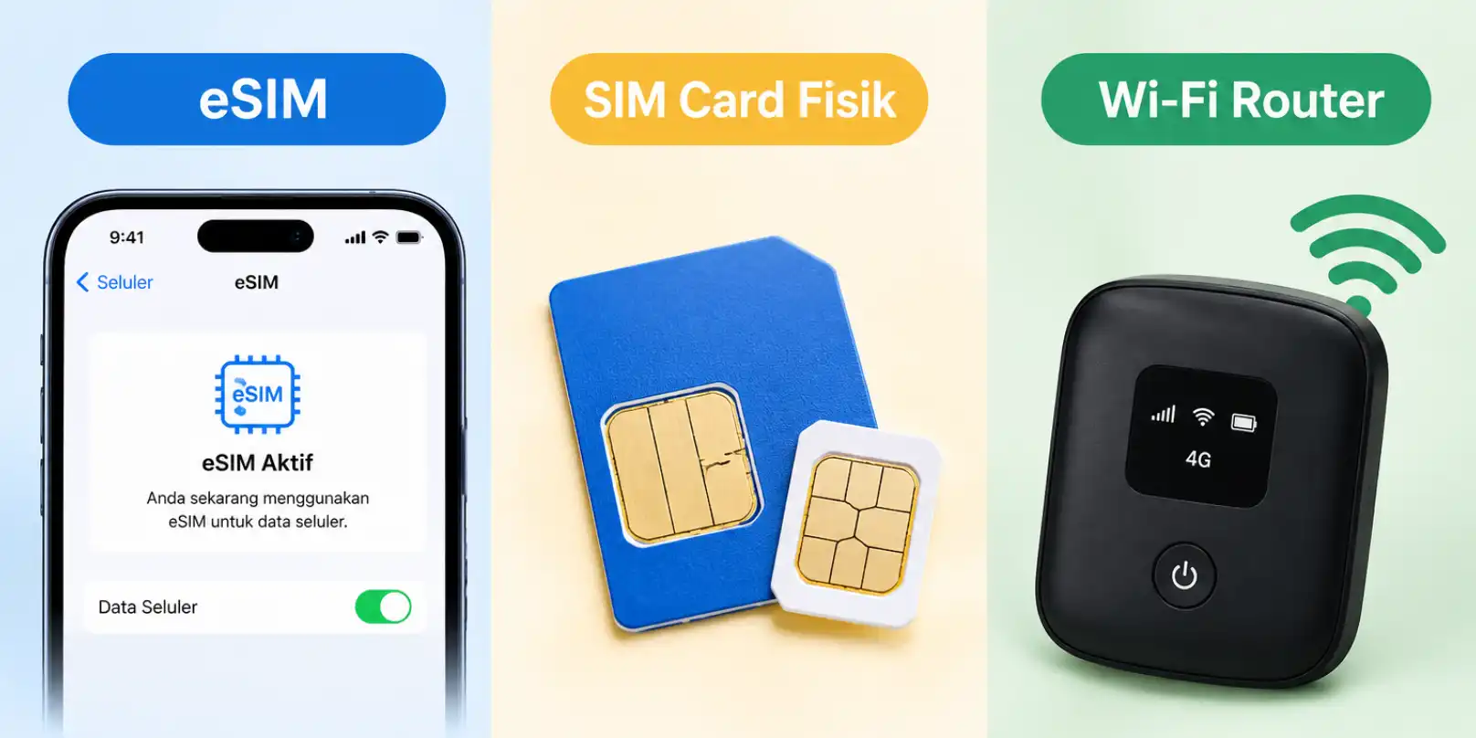 eSIM, SIM Card, atau Wi-Fi Router? Mana yang Lebih Baik di Guangzhou?