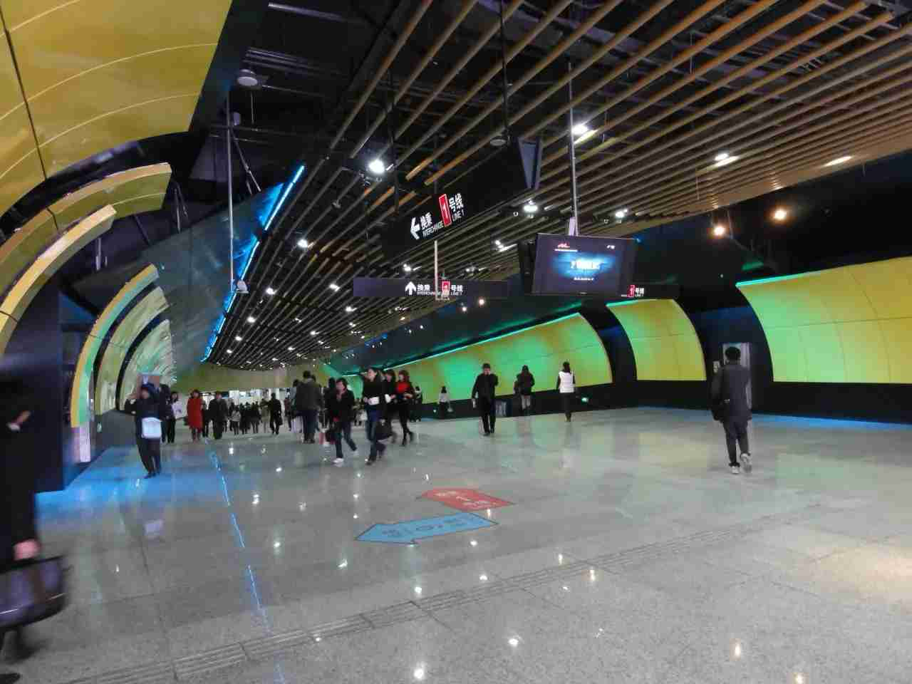 دليل التنقل بين خطوط مترو شنغهاي