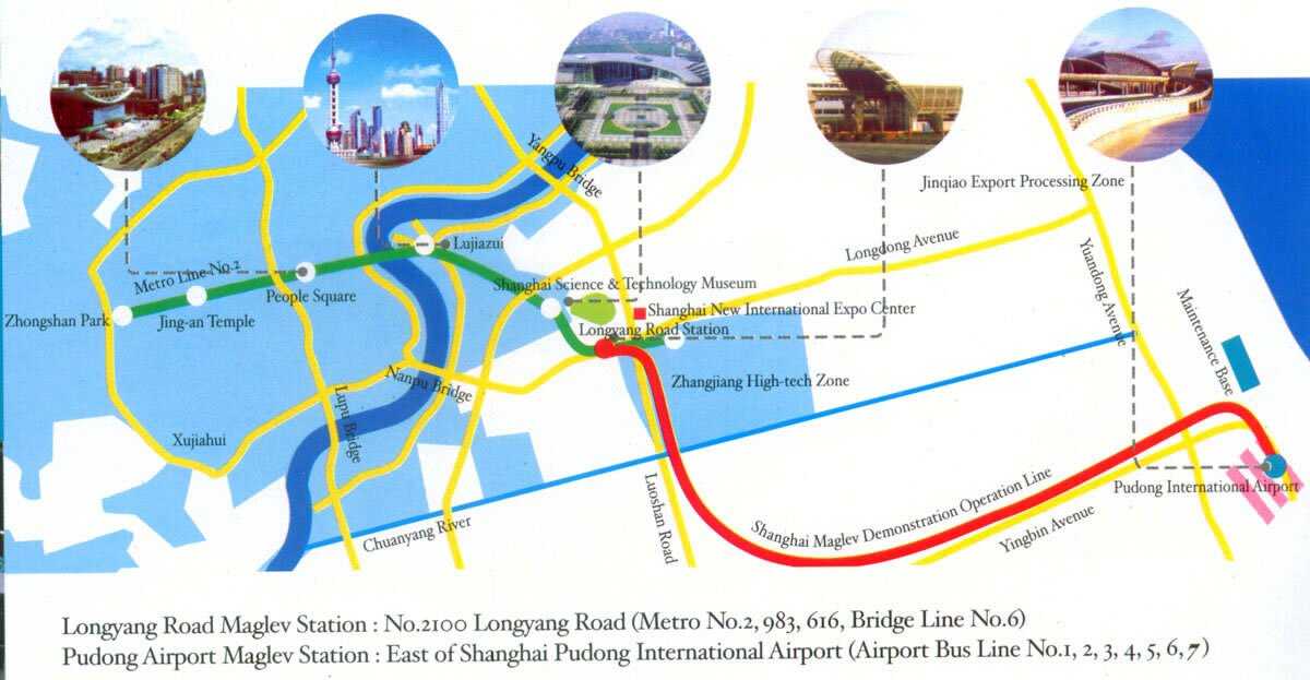 Maglev Train Shanghai Map