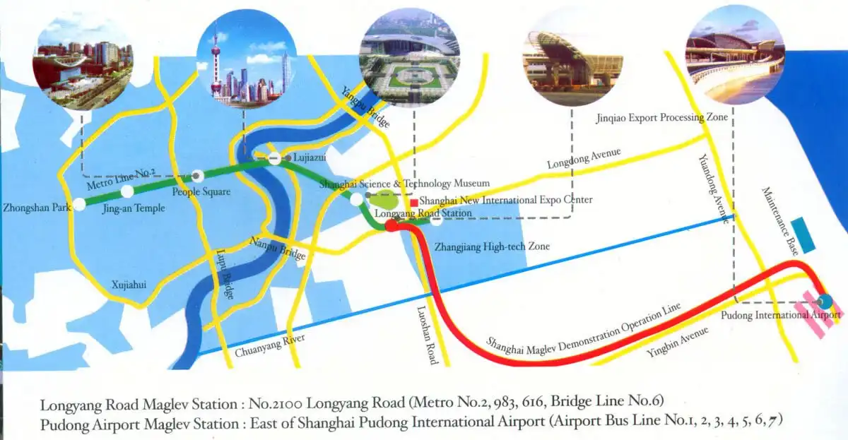 Maglev Train Shanghai Map