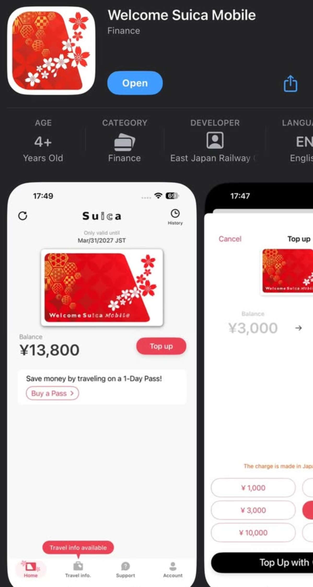 Download Suica app