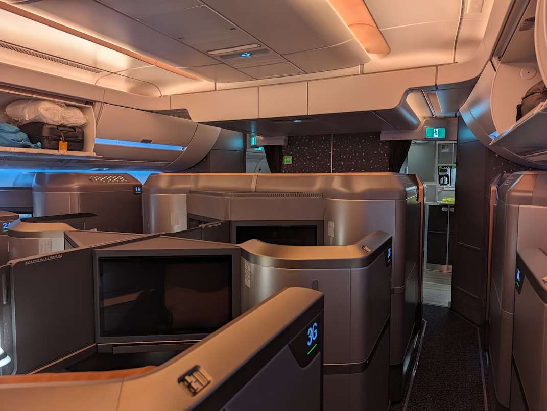 Бизнес класс в самолете