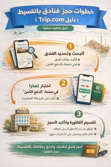 حجز فنادق بالتقسيط - احجز الآن وادفع لاحقًا بدون فائدة مع Trip.com