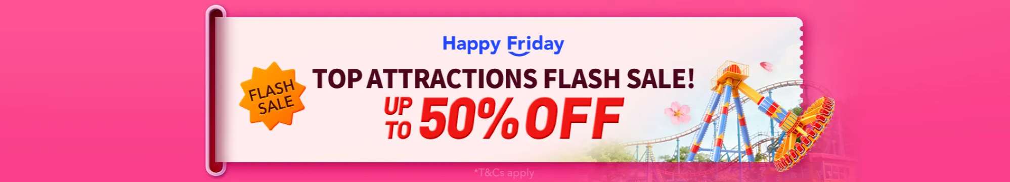 Happy Friday Attractions BOGO on Trip.com
