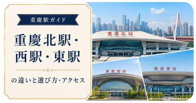 重慶の主要駅ガイド｜重慶北駅・西駅・東駅の違いと選び方・アクセス