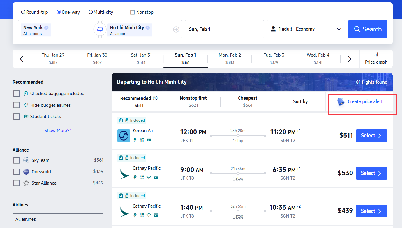Trip.com Price Reminder