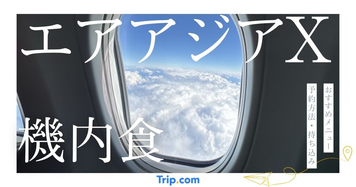 エアアジアXの機内食ガイド｜おすすめメニューや予約方法・持ち込みについても解説
