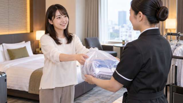 ランドリーサービスは当日中に仕上がる?