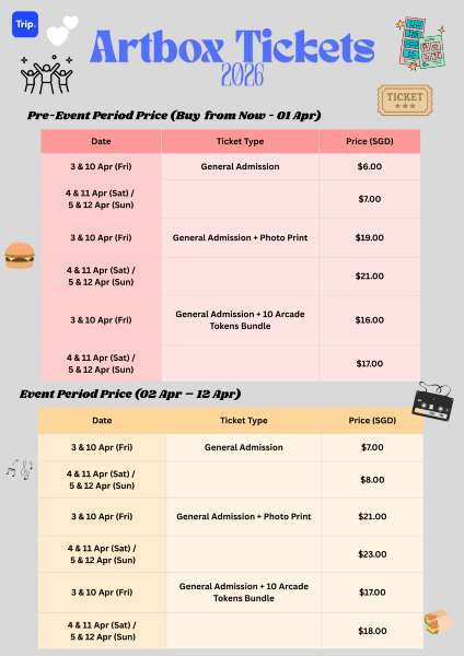 Artbox 2026 Tickets Price