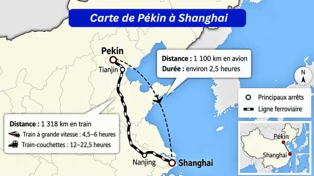 se rendre de Shanghai à Pékin
