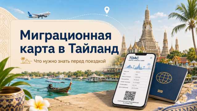 Миграционная карта в Таиланд (TDAC) в 2026: как заполнить онлайн | Trip.com