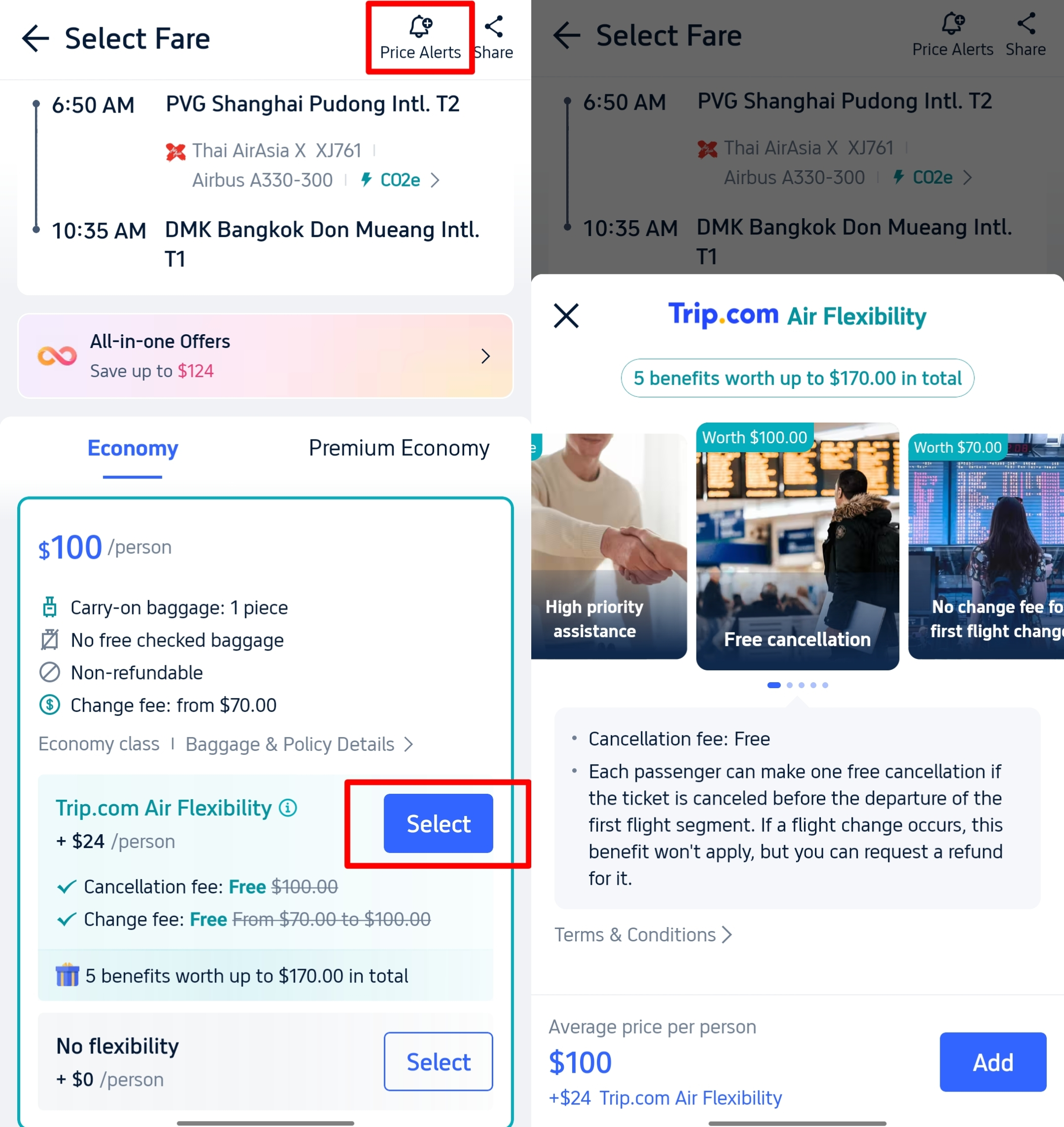 Trip.com Air Flexibility - How to Use for Flexible Flight
