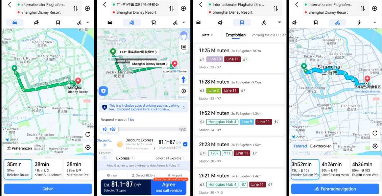 Wie nutze ich Gaode Maps (Amap)?