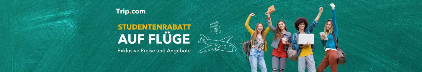 Exklusive Studentenrabatte auf Flüge