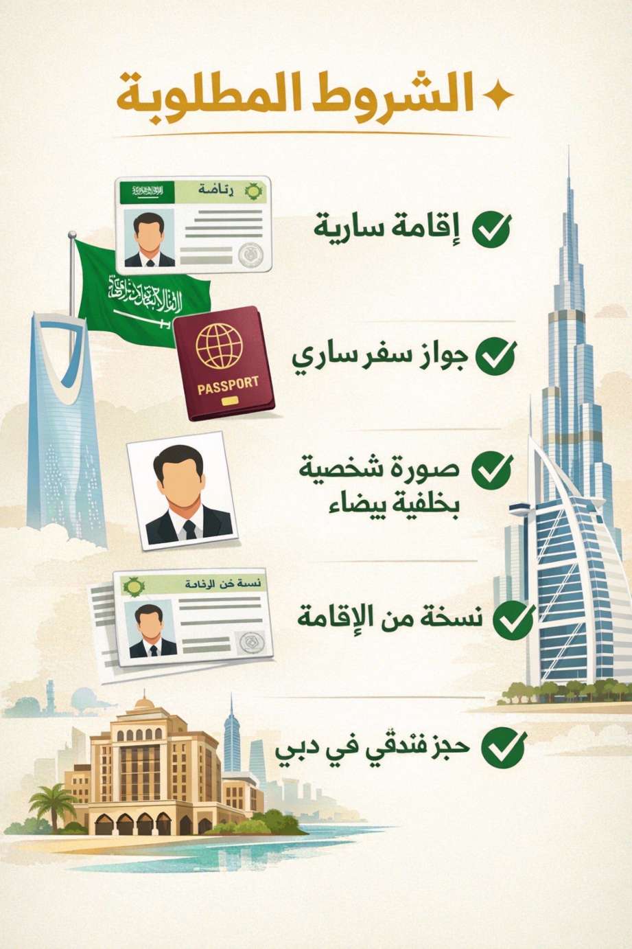فيزا دبي اون لاين للمقيمين في السعودية - الخطوات والشروط 2026 | Trip.com