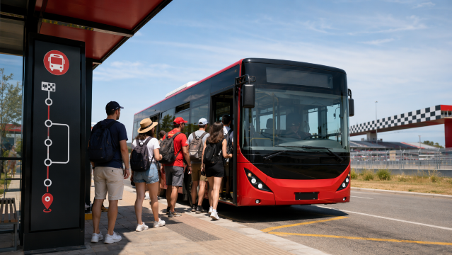 Madrid Bus to F1 Circuit