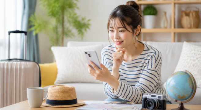 スマホで旅行予約