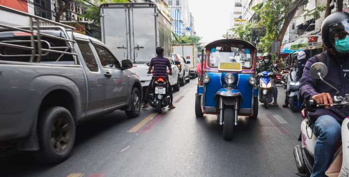 Bangkok BTS | More Public Transportation in Bangkok, tuk-tuk